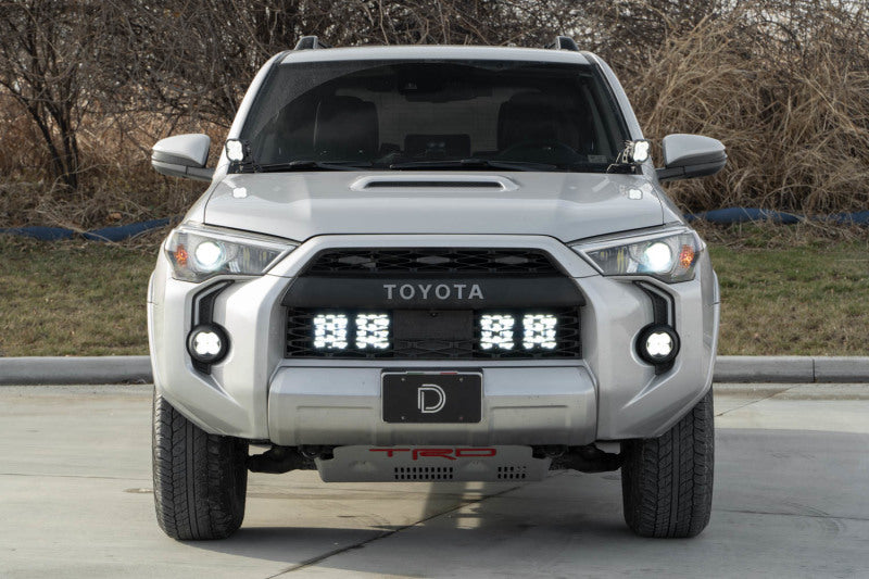 Diode Dynamics 14-23 Toyota 4Runner SS5 Stealth Grille LED 4-Pod Kit - Yellow Pro Combo