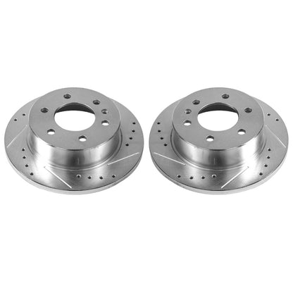 Power Stop 07-09 Dodge Sprinter 2500 Rear Evolution Drilled & Slotted Rotors - Pair