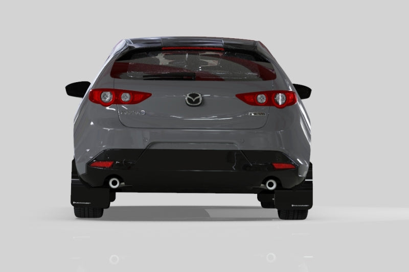 Rally Armor 19-24 Mazda3 Hatchback Black UR Mud Flap w/Dark Grey Logo