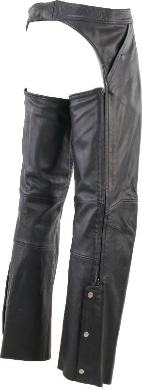 Kuryakyn Leather By River Road Plains Leather Chaps Black - Large