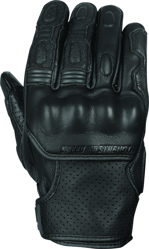 Speed and Strength Twist of Fate Leather Gloves Black - 2XL