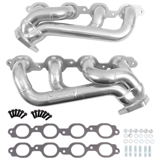 BBK 19-24 GM Full Size 5.3/6.2L Shorty Headers (Silver Ceramic)