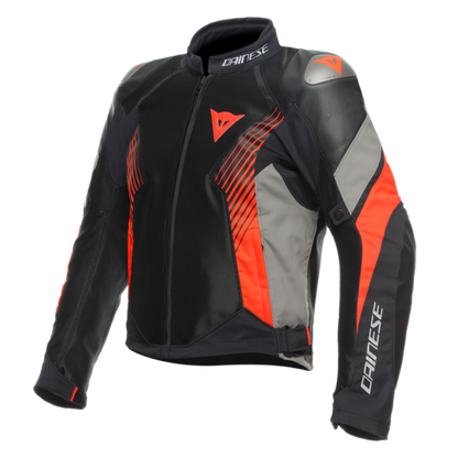 Dainese Super Rider 2 Absoluteshell Jacket Black/Dark Gull Gray/Fluorescent Red Size - 54