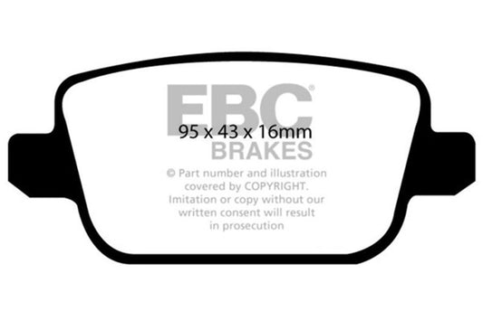 EBC 07-12 Land Rover LR2 3.2 Ultimax2 Rear Brake Pads