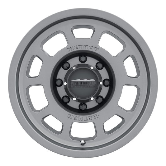 Method MR705 17x8.5 0mm Offset 8x6.5 130.81mm CB Titanium Wheel