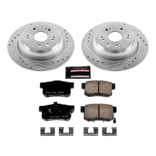 Power Stop 10-11 Honda Accord Crosstour Rear Z23 Evolution Sport Brake Kit