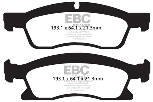 EBC 13+ Dodge Durango 5.7 Ultimax2 Front Brake Pads