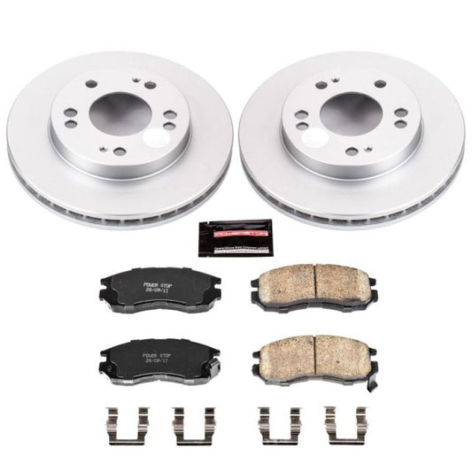 Power Stop 95-05 Chrysler Sebring Front Z17 Evolution Geomet Coated Brake Kit