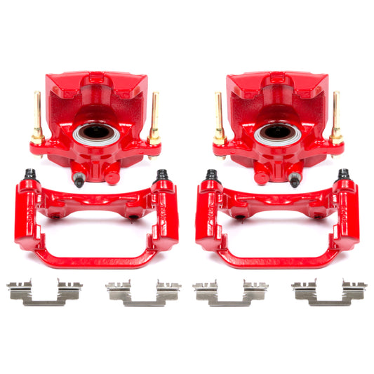 Power Stop 07-16 Cadillac Escalade Rear Red Calipers w/Brackets - Pair