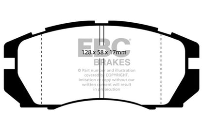 EBC 95-96 Subaru Impreza 2.2 Ultimax2 Front Brake Pads