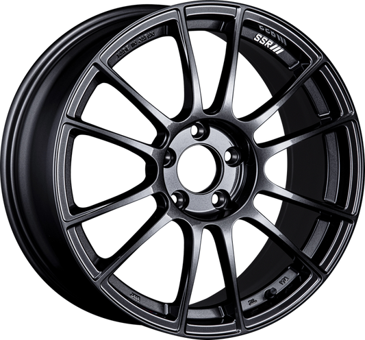 SSR GTX04 18x8.5 5x100 44mm Offset Dark Gunmetal Wheel