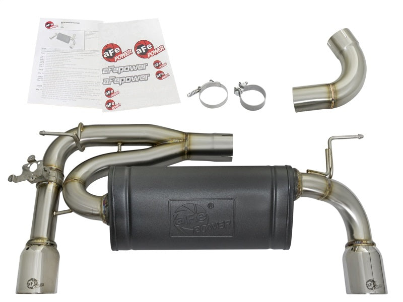 aFe MACHForce XP Exhausts Axle-Back 12-15 BMW 335i 3.0T (SS w/Polished Tips)