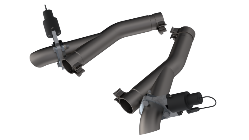 QTP 11-18 Dodge Durango 5.7L 2.5in 304SS Aggressor Cutout Dual Mid Pipes