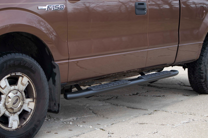 Fishbone Offroad 09-14 Ford F150 Extended Super Cab Oval Side Steps - Black Textured