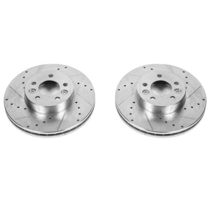 Power Stop 98-02 Ford Crown Victoria Front Evolution Drilled & Slotted Rotors - Pair