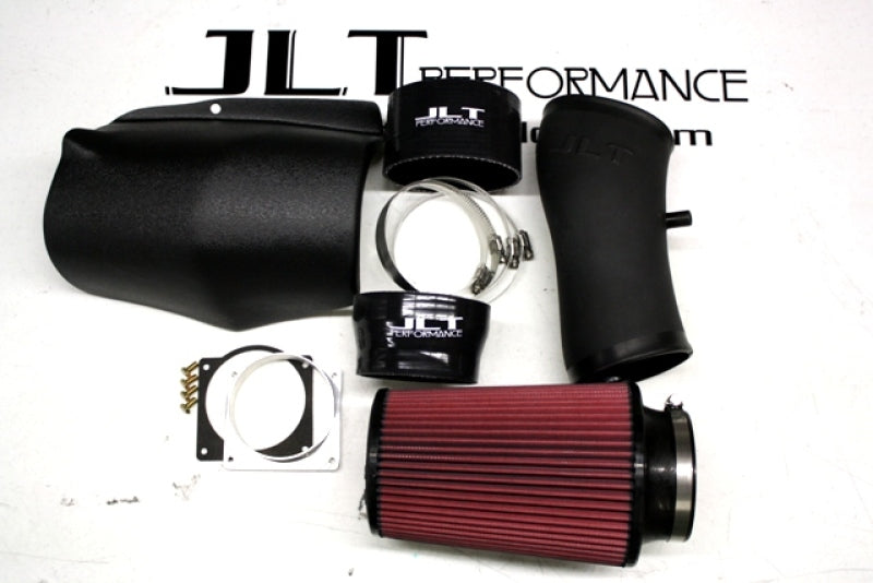 JLT 2001 Ford Mustang Bullitt Black Textured Ram Air Intake Kit w/Red Filter