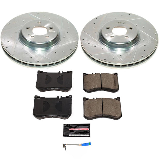 Power Stop 19-22 Mercedes-Benz E53 AMG Front Z23 Evolution Brake Kit