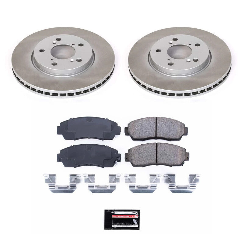 Power Stop 05-10 Honda Odyssey Front Semi-Coated Rotor Kit