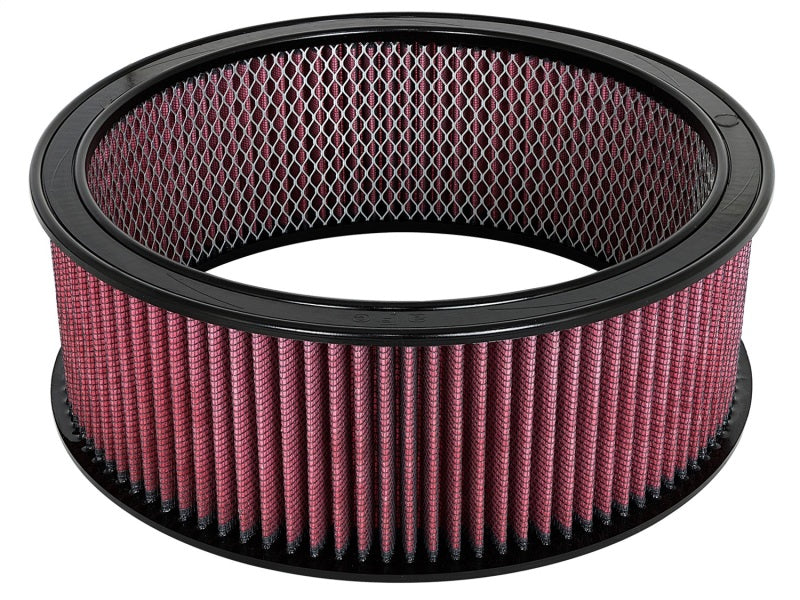 aFe MagnumFLOW Air Filters Round Racing P5R A/F RR P5R 14OD x 12ID x 5H E/M (Blk/Red) - Precision R