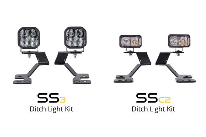 Diode Dynamics 2021 Ford Bronco Sport SS3 LED Ditch Light Kit - Pro White Combo