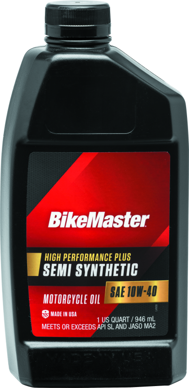 BikeMaster 10W40 Semi Synthetic Oil - Quart