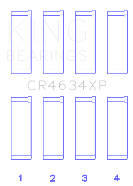 King Hyundai G4KF (Size 0.25) Connecting Rod Bearing Set