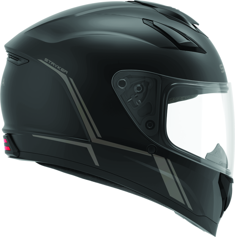 Sena Technologies Stryker Bluetooth Helmet w/ Mesh Intercom Matte Black - Small