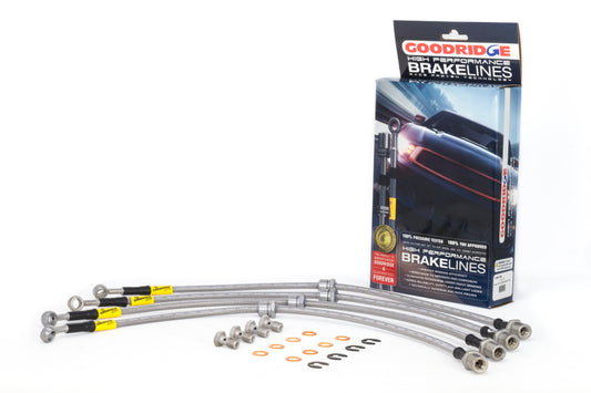 Goodridge 11/92-01 Subaru Impreza (2wd/4wd w/Rear Disc) Stainless Steel Brake Line Kit