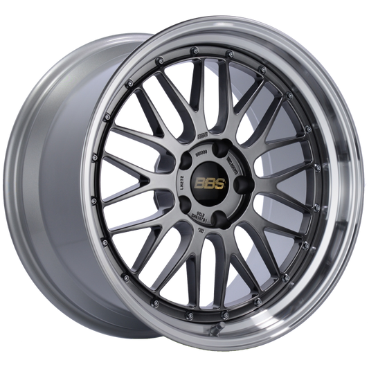 BBS LM 19x9.5 5x120 ET48 Diamond Black Center Diamond Cut Lip Wheel -82mm PFS/Clip Required