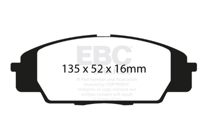 EBC 07-11 Acura CSX (Canada) 2.0 Type S Ultimax2 Front Brake Pads