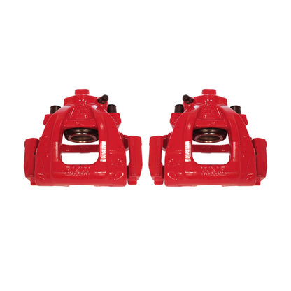 Power Stop 02-06 Mini Cooper Front Red Calipers w/Brackets - Pair