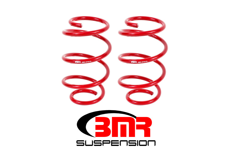 BMR 15-17 S550 Mustang Front Performance Version Lowering Springs - Red