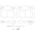 Brembo 16-20 Lexus RC F/ Lexus GS F Rear NAO Brake Pad