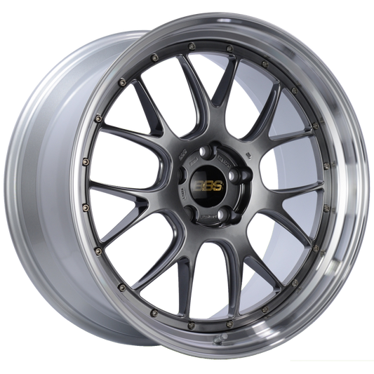 BBS LM-R 21x10 5x120 ET35 Diamond Black Center Diamond Cut Lip Wheel -82mm PFS/Clip Required