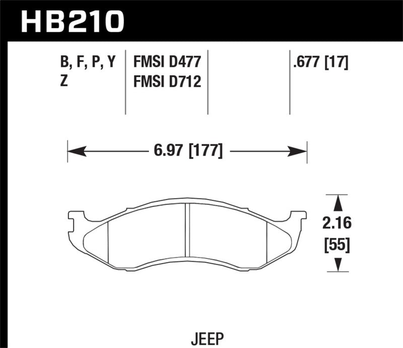 Hawk Performance Ceramic Street Brake Pads