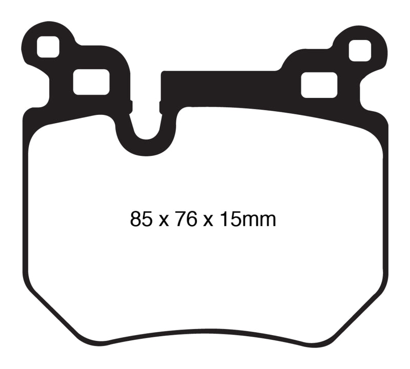 EBC 08-10 BMW 135 3.0 Twin Turbo Greenstuff Rear Brake Pads