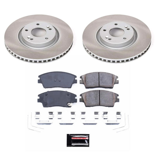 Power Stop 17-22 Kia Sportage Front Semi-Coated Rotor Kit