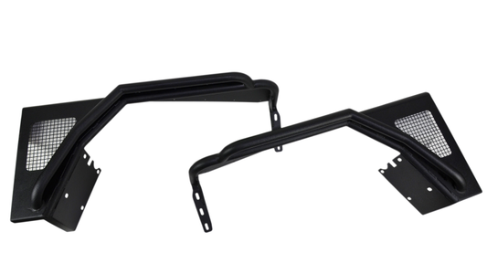 Fishbone Offroad 97-06 Jeep Wrangler TJ Steel Tube Fenders Front 3In Flare - Blk Textured Powdercoat