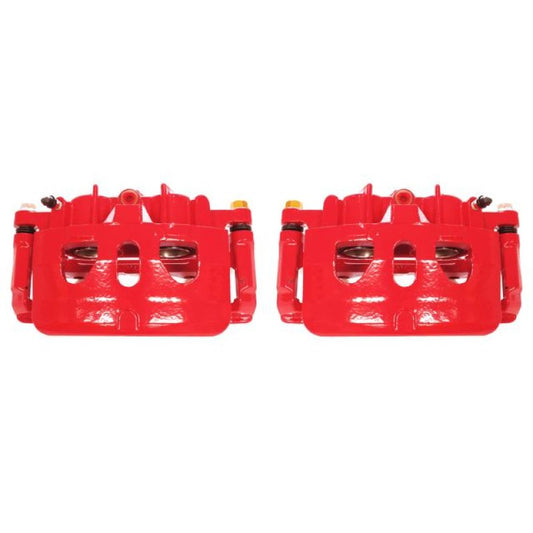 Power Stop 13-17 Ford Explorer Front Red Calipers w/Brackets - Pair