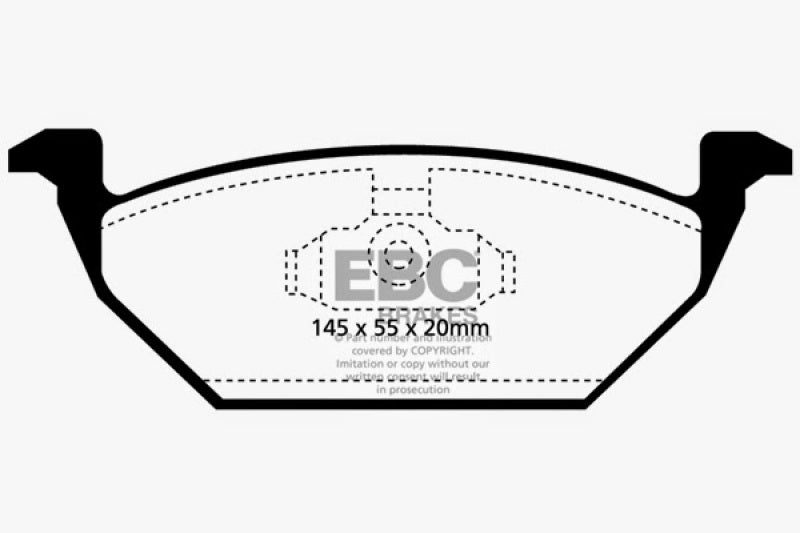 EBC 98-99 Volkswagen Beetle 2.0 Ultimax2 Front Brake Pads