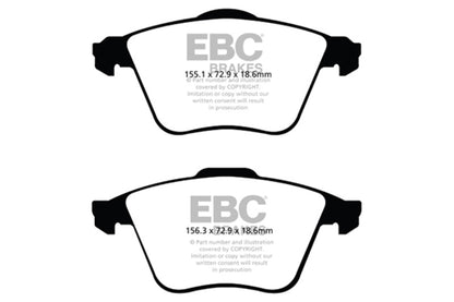 EBC 07-13 Mazda 3 2.3 Turbo Ultimax2 Front Brake Pads