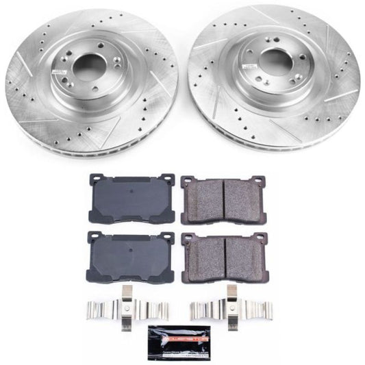 Power Stop 12-16 Hyundai Equus Front Z23 Evolution Sport Brake Kit