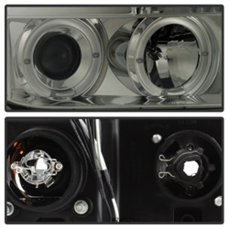 Spyder Toyota Tundra 07-13 Projector Headlights LED Halo LED Smke PRO-YD-TTU07-HL-SM