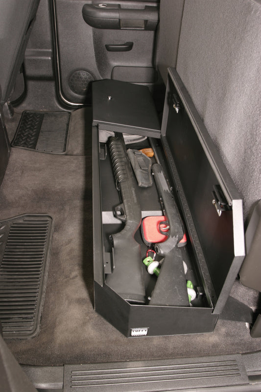 Tuffy Chevrolet Silverado & Gmc Sierra Underseat Lockbox Full Length W/ Keyed Lock For