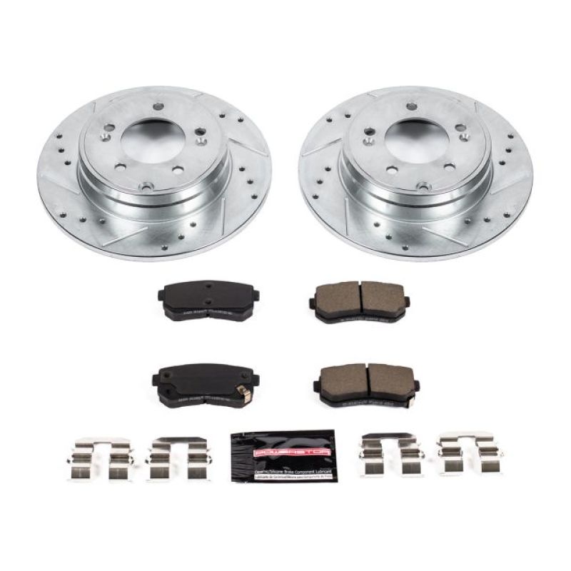 Power Stop 16-19 Hyundai Sonata Rear Z23 Evolution Sport Brake Kit