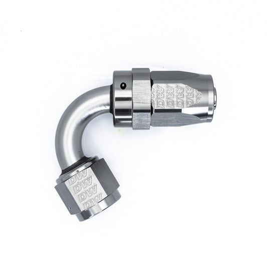 DeatschWerks 8AN Female Swivel 120-Degree Hose End CPE - Anodized Titanium