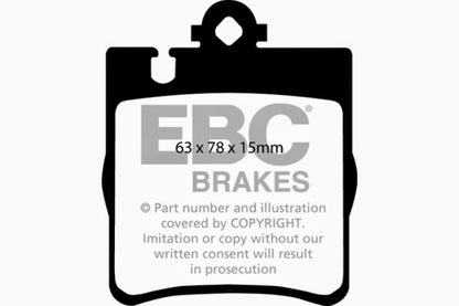 EBC 03 Mercedes-Benz C230 (W203) 2.3 Sport Redstuff Rear Brake Pads