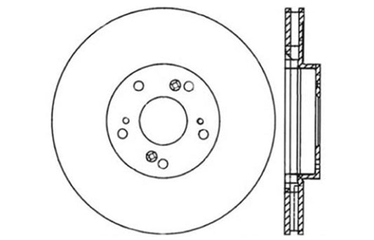 StopTech 06-08 Honda Civic Si Cross Drilled Right Front Rotor