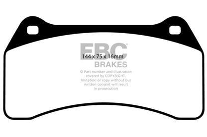 EBC 03-06 Jaguar XJR 4.2 Supercharged Yellowstuff Front Brake Pads