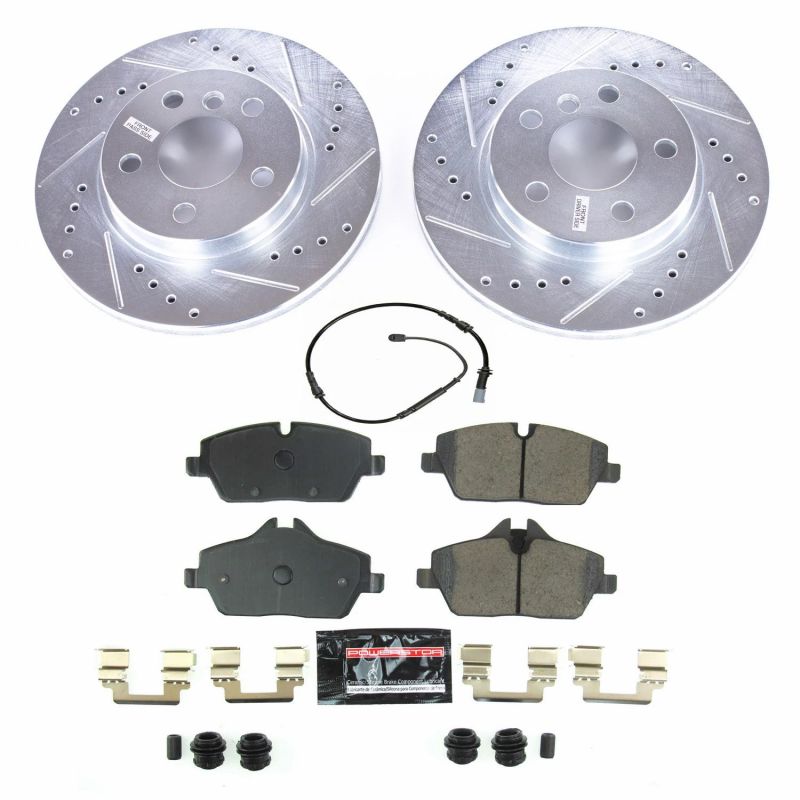 Power Stop 14-19 BMW i3 Front Z23 Evolution Sport Brake Kit